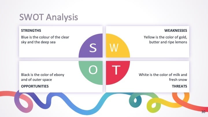 Slide Presentasi dengan Garis Pelangi - slide 30