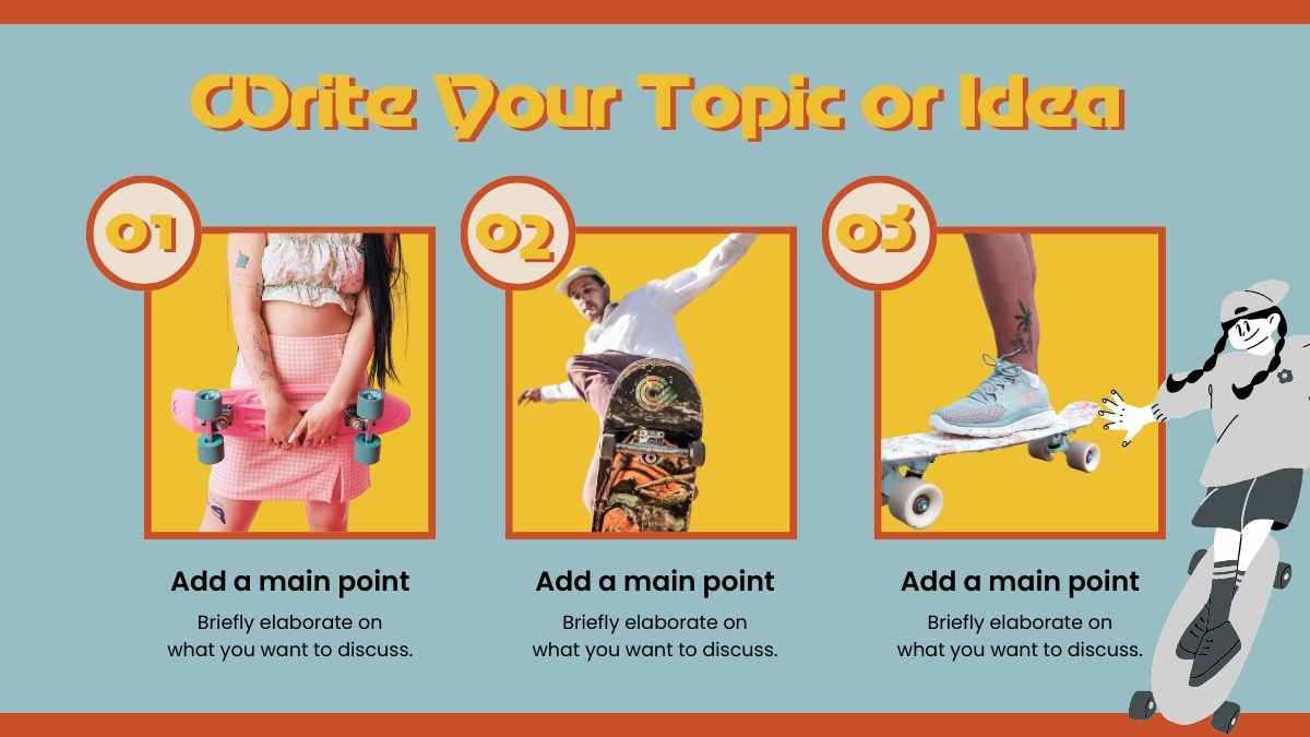 90s Retro Orange School Skate Club Slides - slide 15
