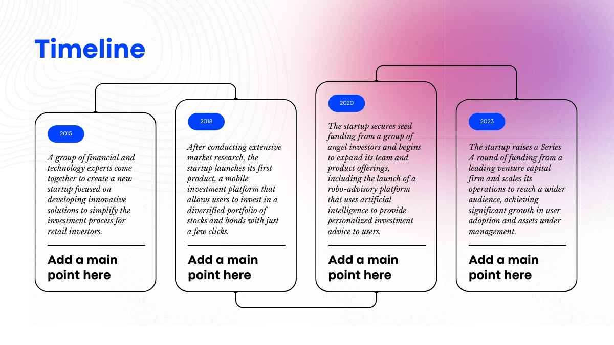 Slide Pitch Deck FinTech Bergradasi Biru Minimal yang Keren - slide 7