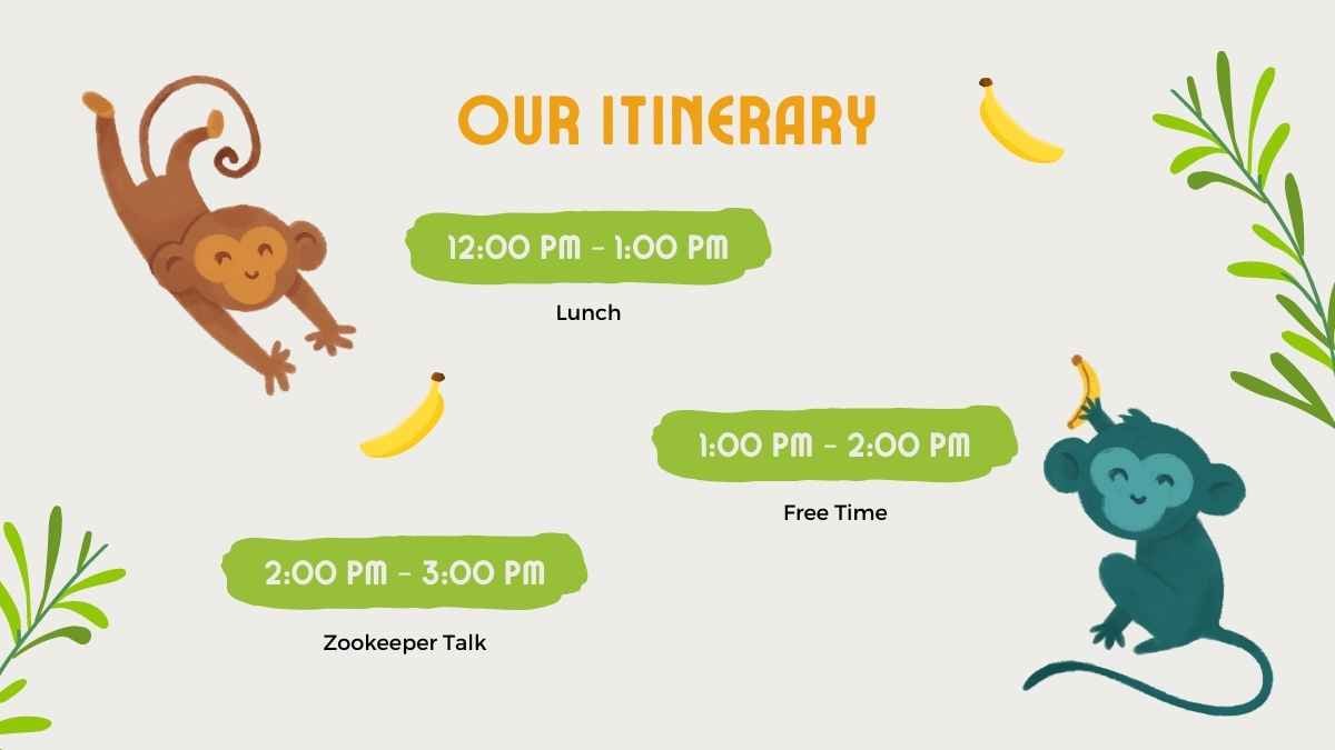 Cute Illustrated Zoo Field Trip Slides - slide 8