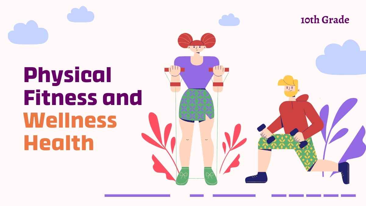 Illustrated Physical Fitness and Wellness – Health – 10th Grade Slides - slide 1