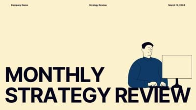 Slides Carnival Google Slides and PowerPoint Template Modern Minimal Monthly Strategy Review Meeting 1
