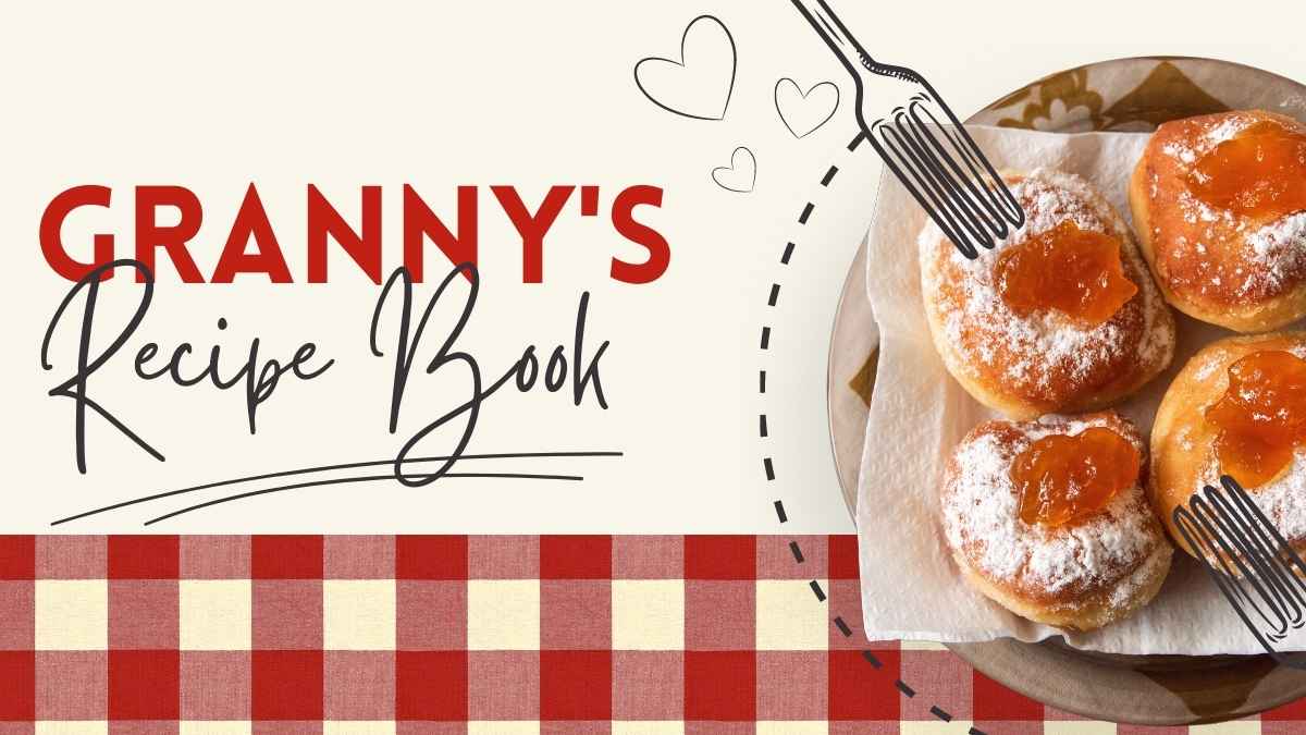 Buku Resep Nenek dengan Gaya Doodle - slide 1